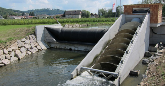 Wasserkraftschnecke Hirschthal